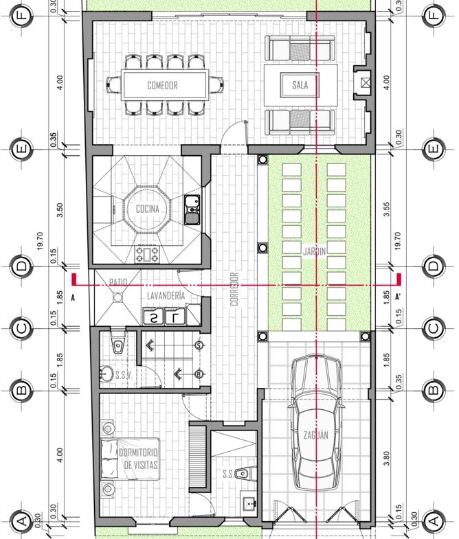 PLANO CASA EN CONSTRUCCIÓN EN VENTA EN ANTIGUA GUATEMALA