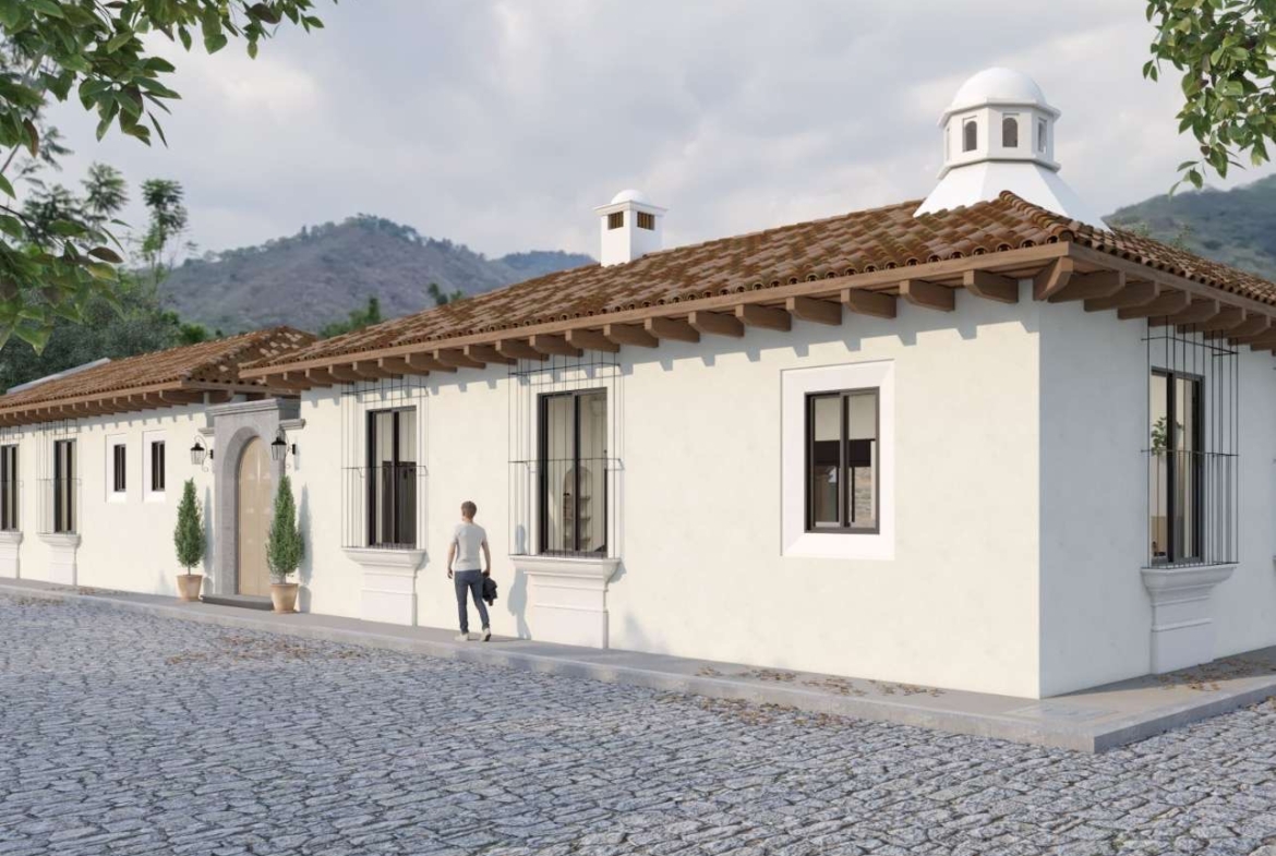 RENDER CASA EN CONSTRUCCIÓN EN VENTA EN ANTIGUA GUATEMALA
